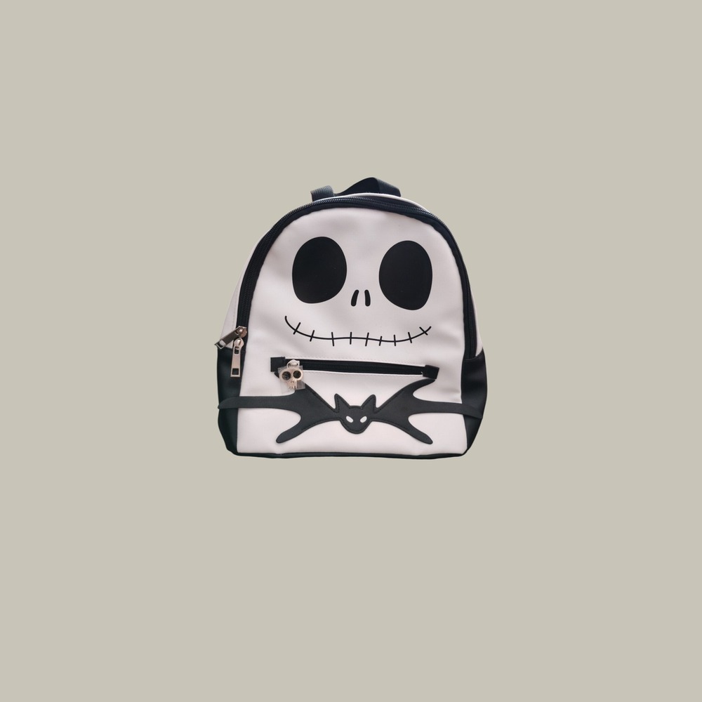 Disney Nightmare Before Christmas Jack Skellington Mini Backpack Black White
